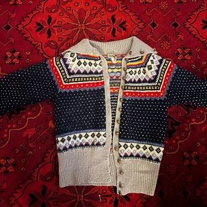 size small, vintage, handmade all wool button up sweater! lightly worn.